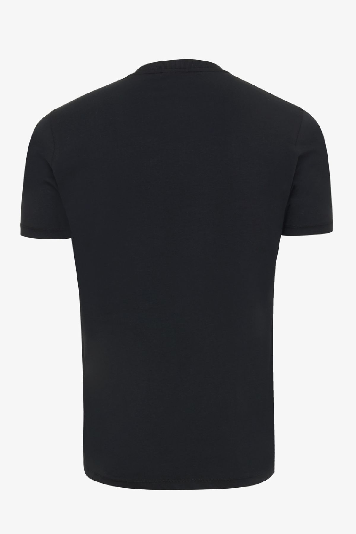 Ice cotton t-shirt print zwart