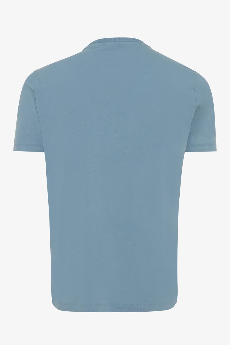 Ice cotton t-shirt print blauw