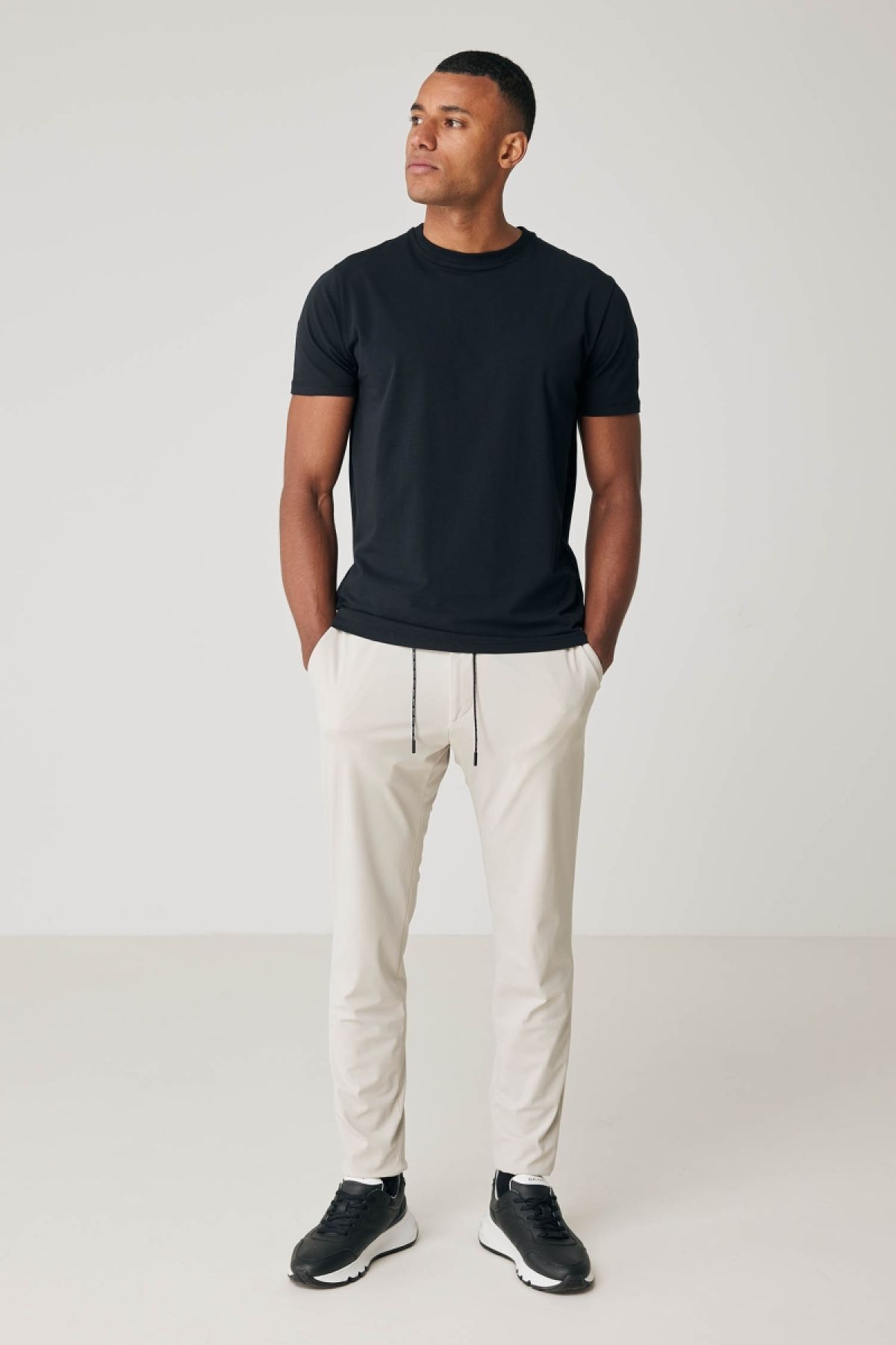 Ice cotton T-shirt zwart