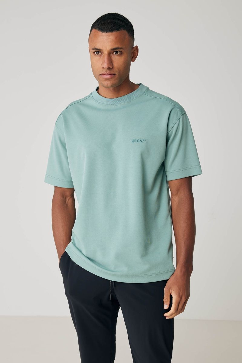 Relaxed fit tee groen