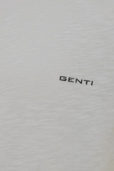 Gewassen T-shirt beige