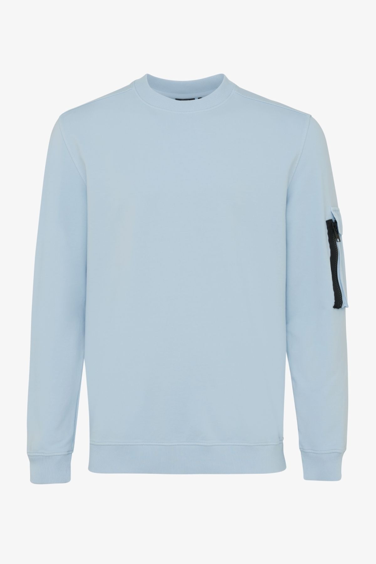 Gewassen sweater lichtblauw