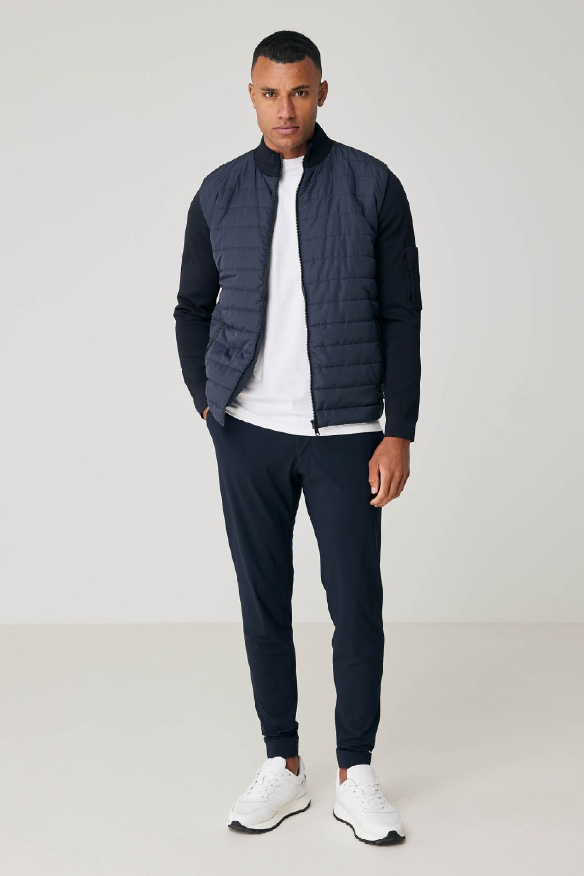 Padded jack donkerblauw