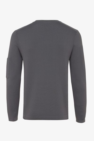 Cool dry heavy crewneck grijs