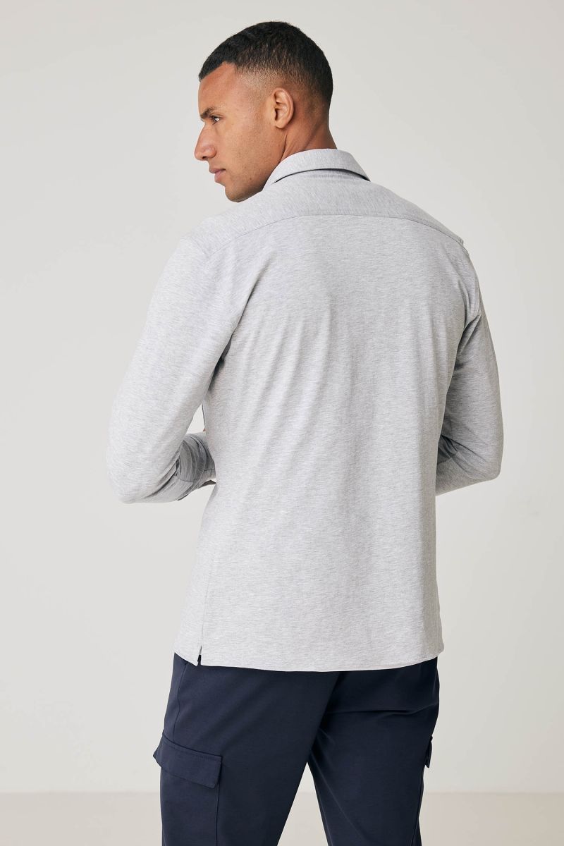 Overshirt stars grijs