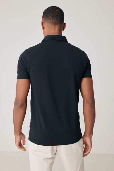 Ice cotton polo donkerblauw