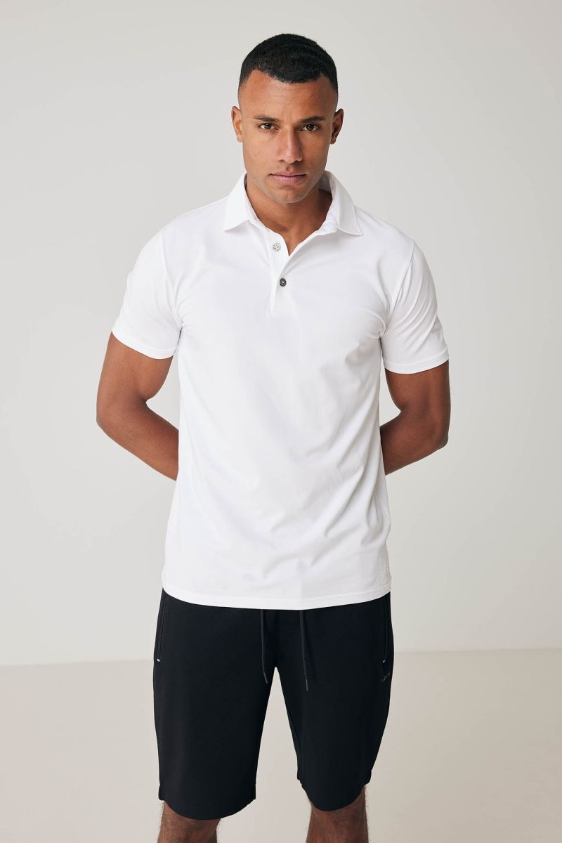 Ice cotton polo blauw