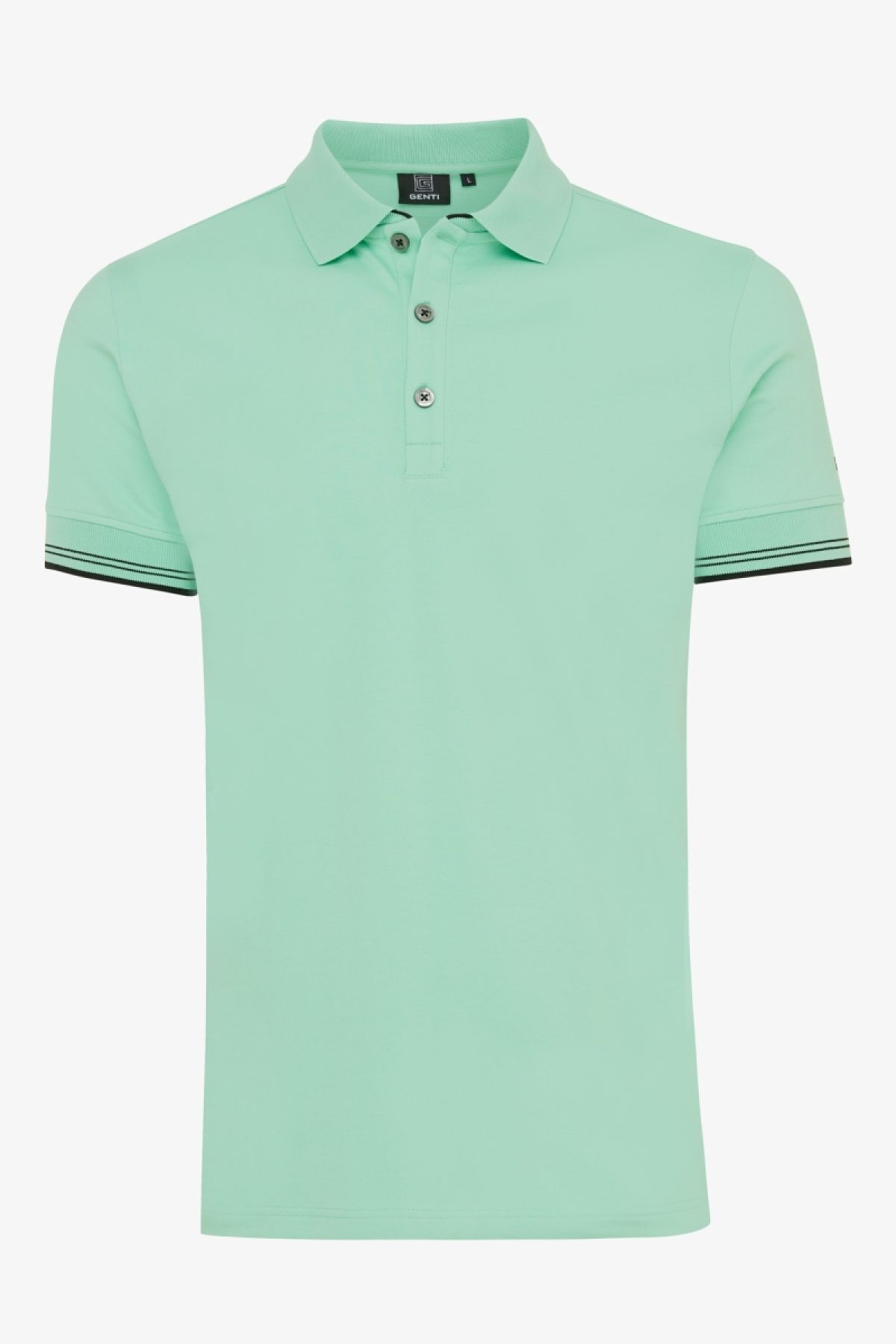 Pique polo groen
