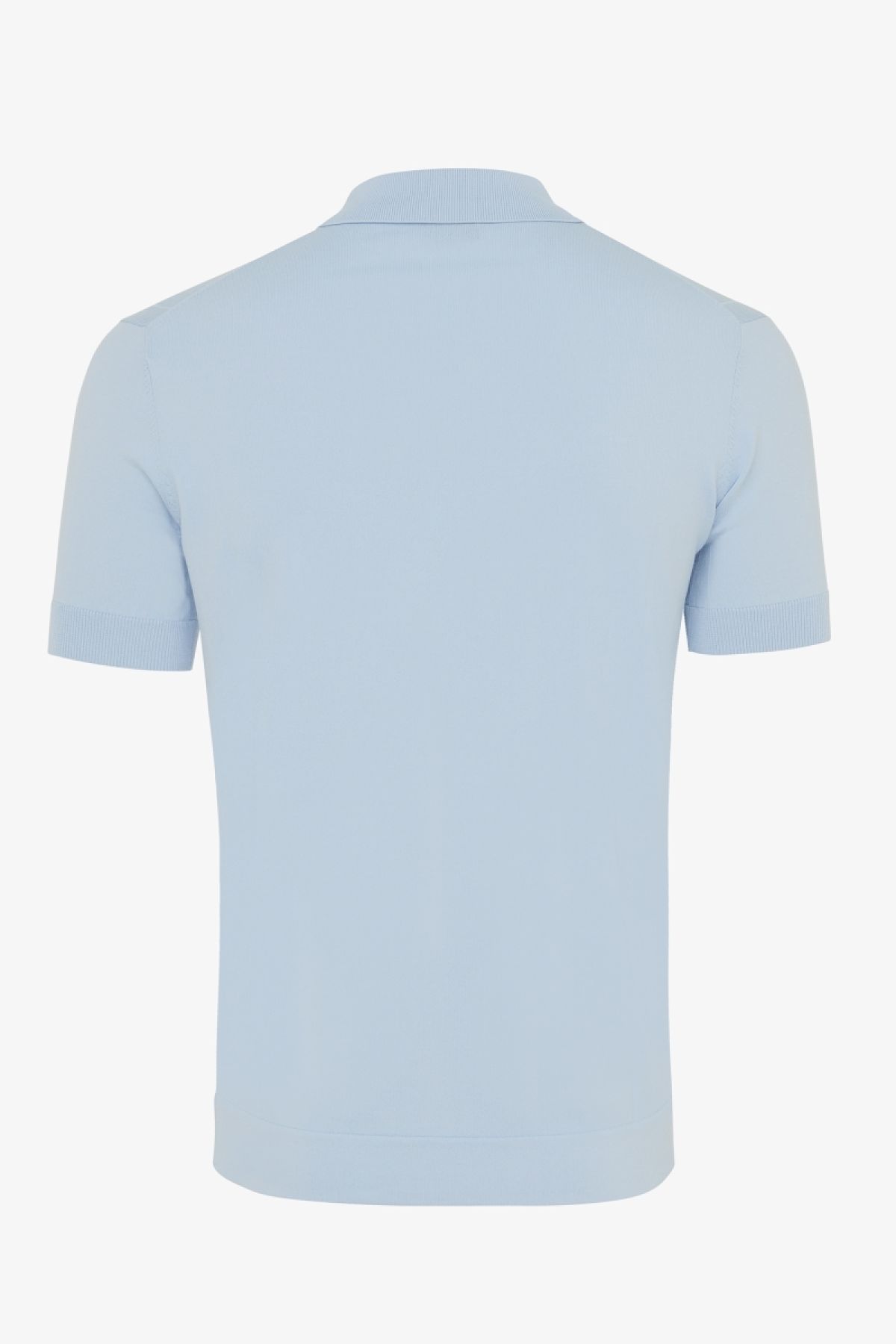 Cool dry polo zip lichtblauw