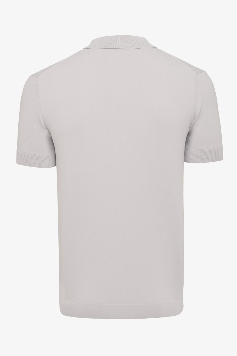 Cool dry polo zip beige