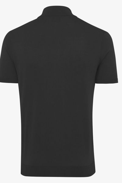 COOL DRY Polo Zip Zwart