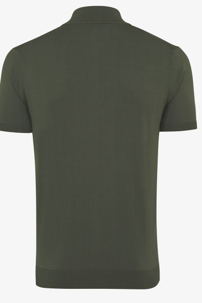 COOL DRY Polo Zip Groen