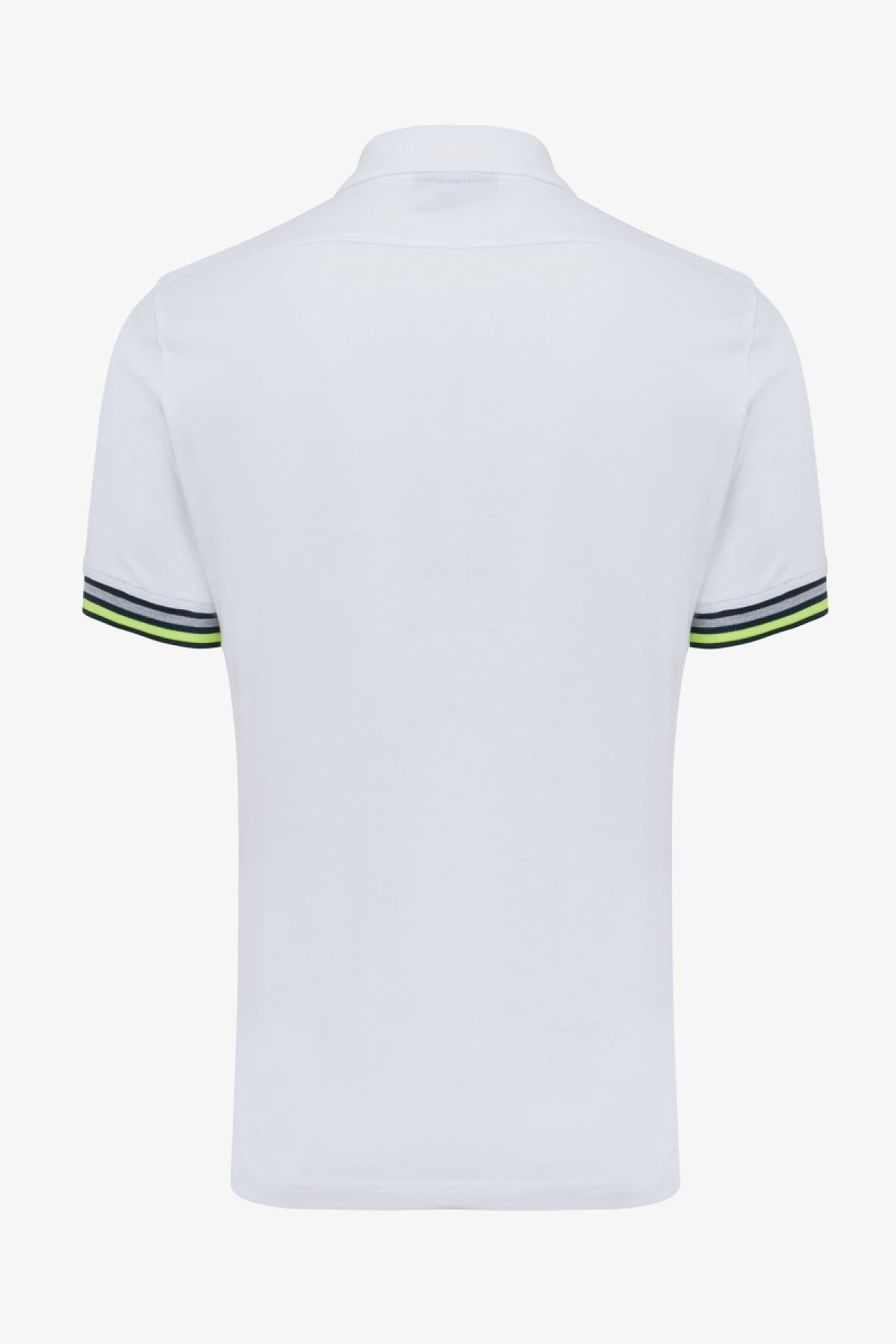 Pique polo neon wit