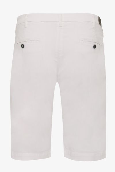 Katoen stretch shorts wit