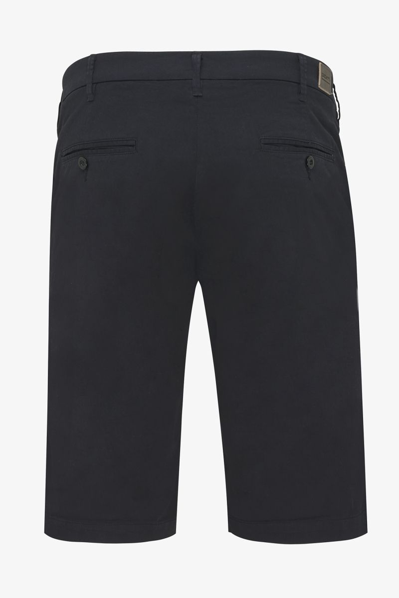 Katoen stretch shorts donkerblauw