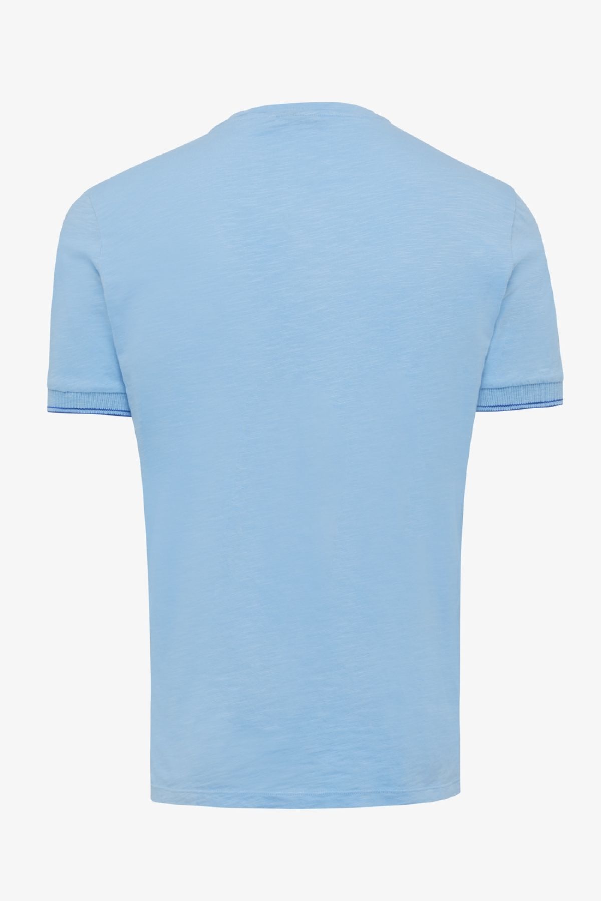 Gewassen T-shirt lichtblauw