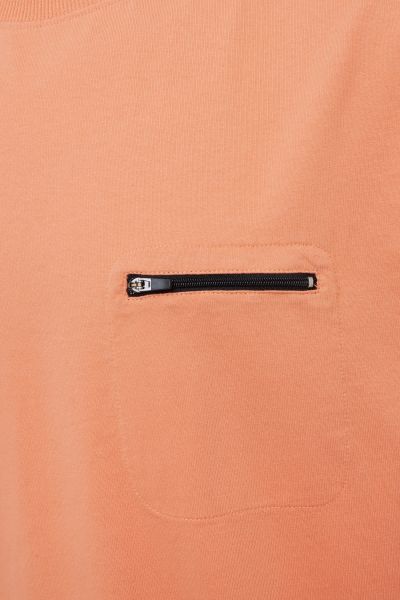 T-shirt zip oranje