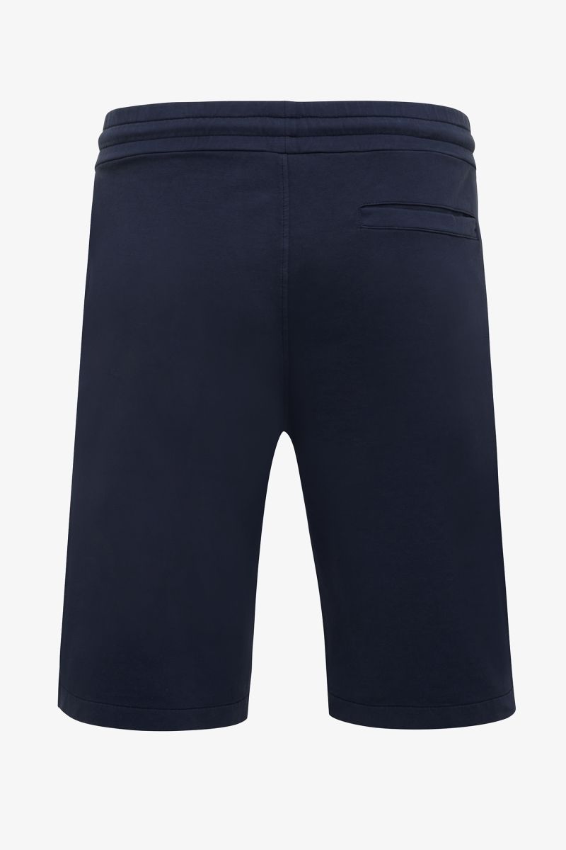 Gewassen sweat shorts donkerblauw