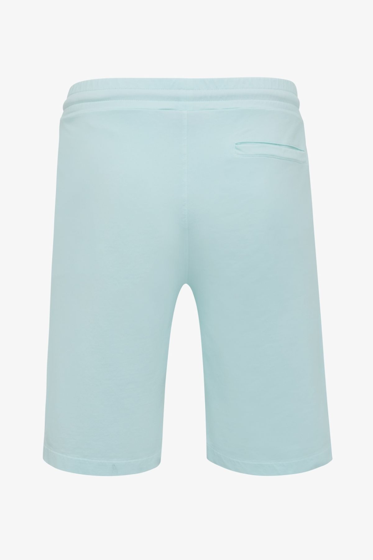 Gewassen sweat shorts groen