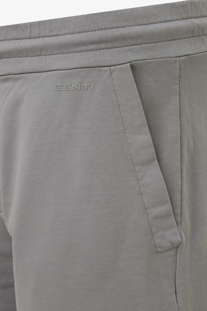 Gewassen sweat shorts donkergrijs