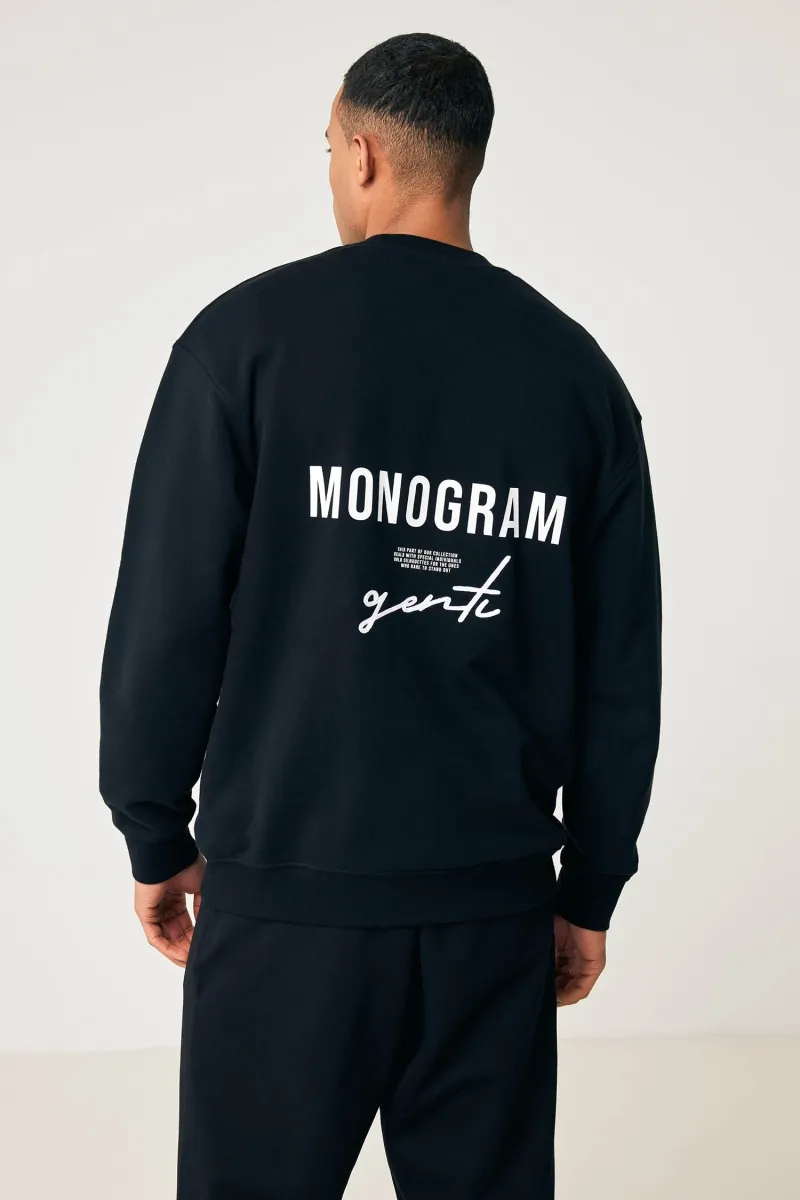 Monogram Crewneck zwart