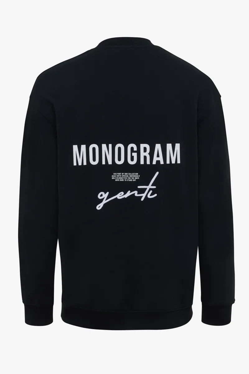 Monogram Crewneck zwart