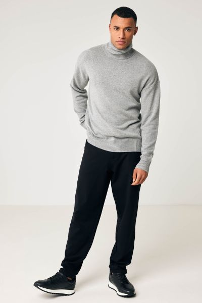 Monogram roll neck grey