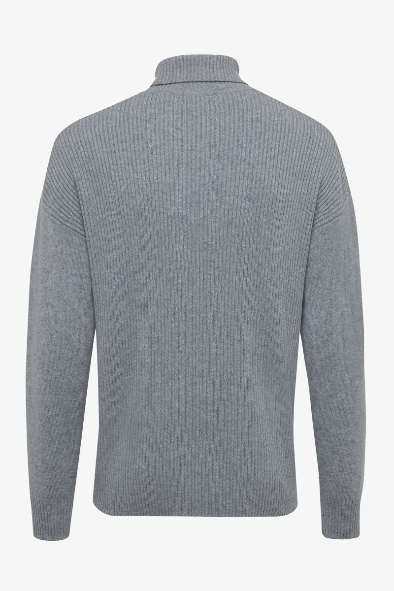 Monogram roll neck grey