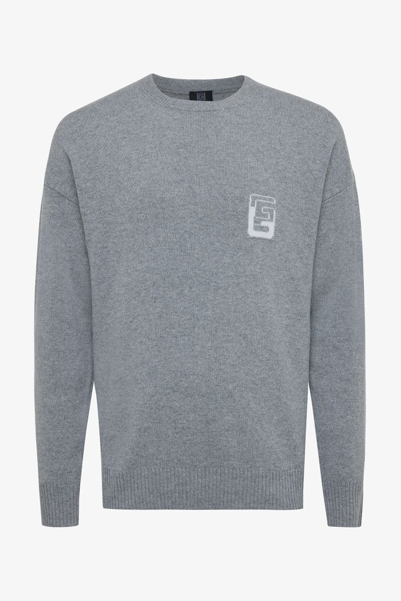 Monogram pullover grey