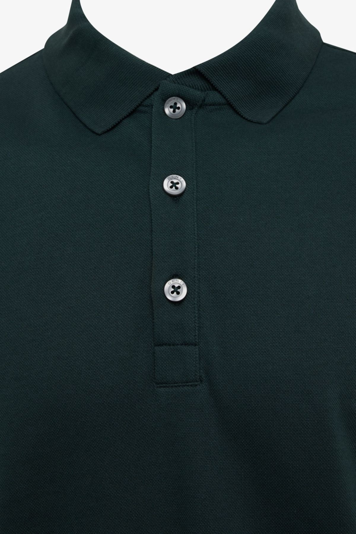 Pique polo short sleeve groen
