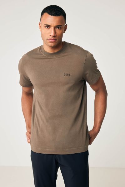 Logo T-shirt brown