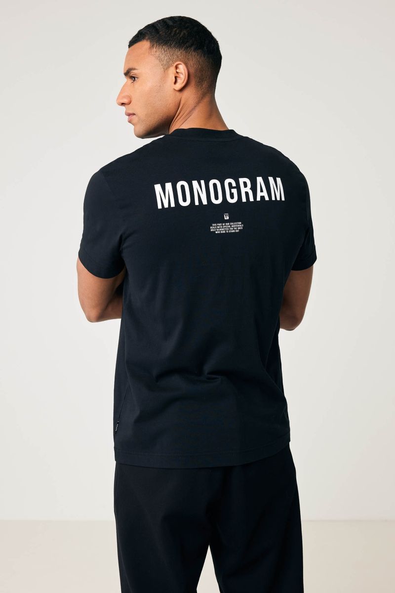 Monogram T-shirt bruin