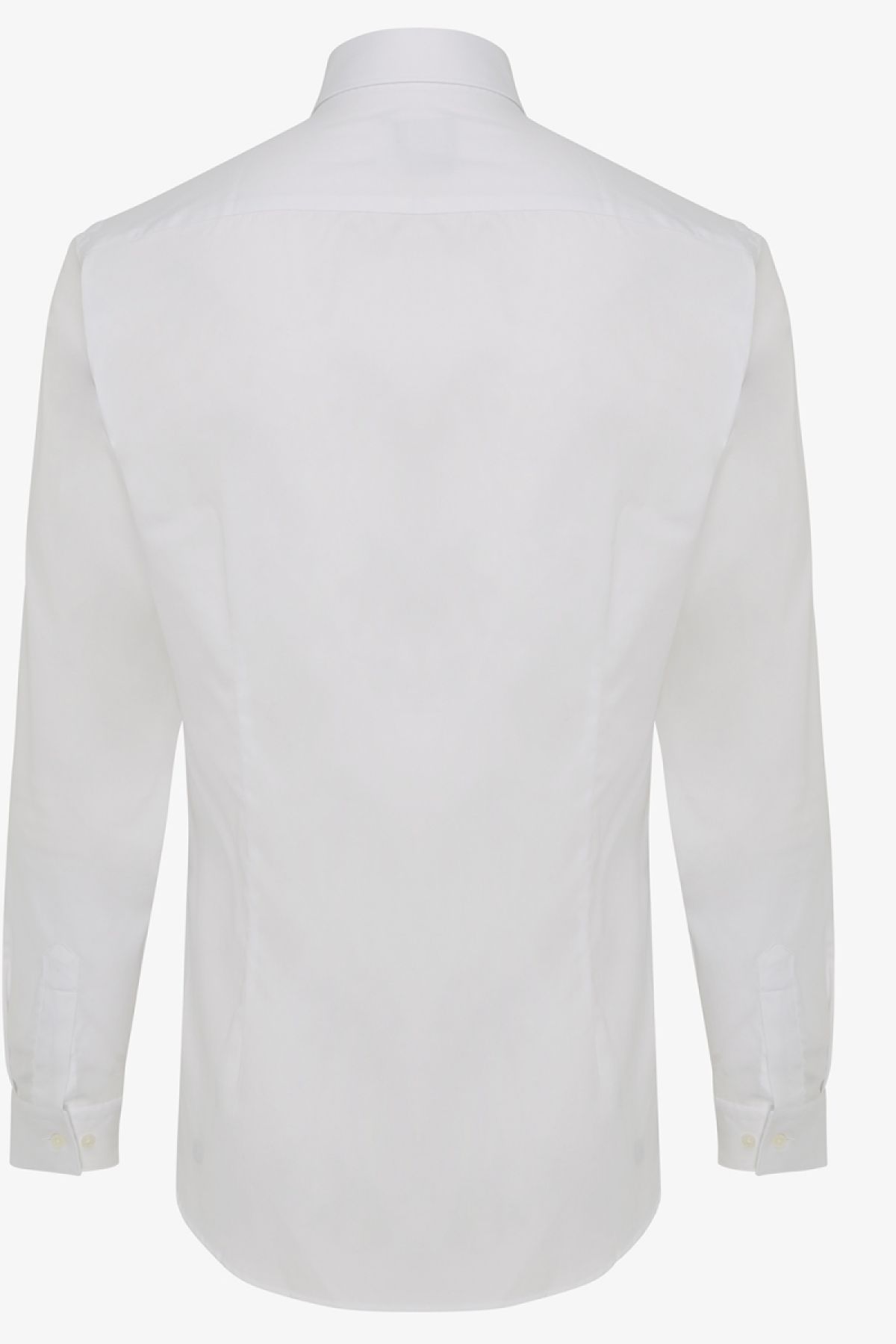 SKIN-FIT stretch overhemd wit