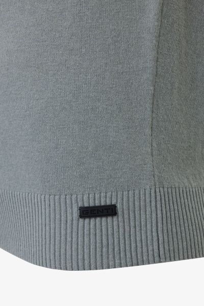 Wol cashmere roll-neck sage