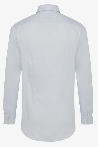 SKIN-FIT stretch overhemd lichtblauw