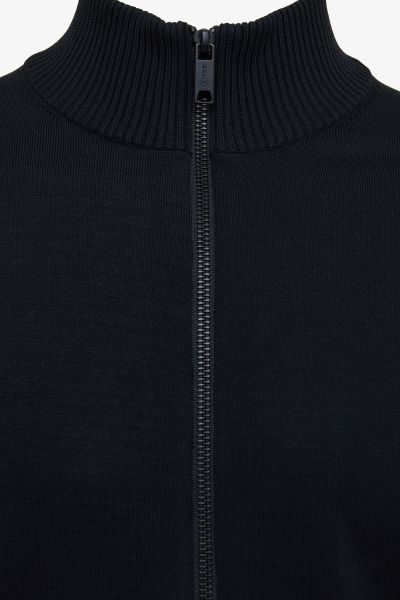 Cool dry cardigan zip zwart