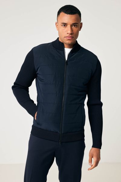Cool dry padded jack donkerblauw