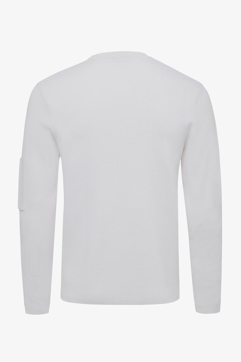 Cool dry heavy pullover off-white