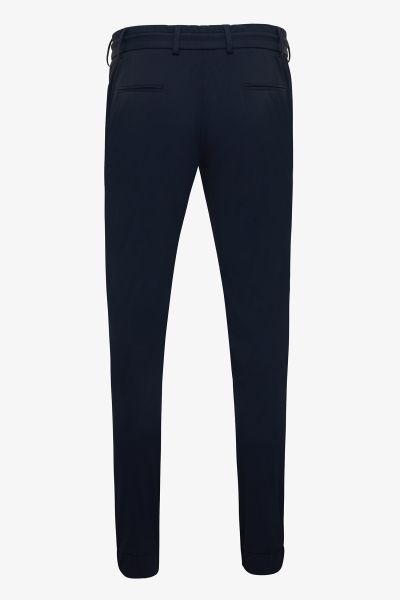 Nylon stretch broek jordan donkerblauw