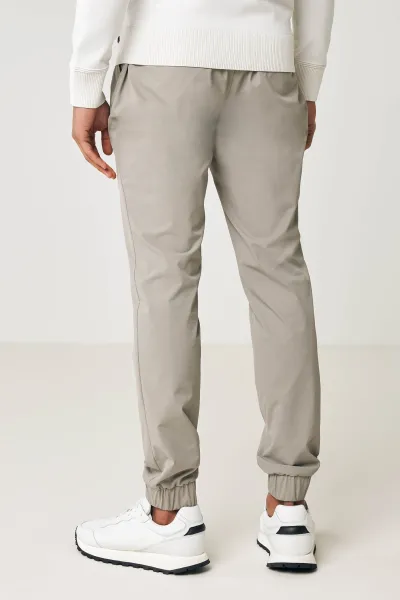 Nylon stretch broek jordan beige