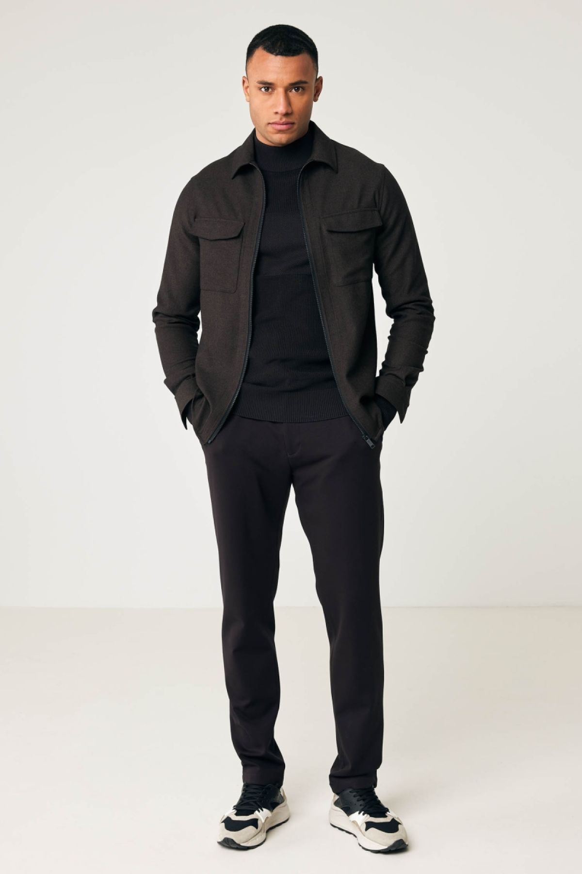 Overshirt Oaks donkerbruin
