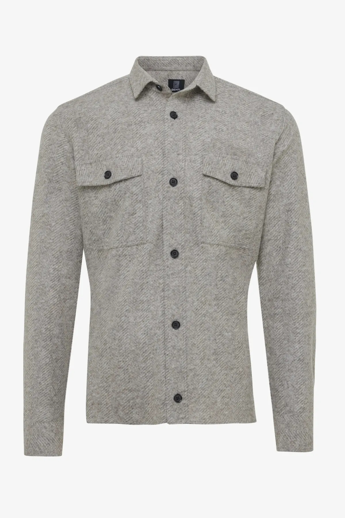 Overshirt stars beige