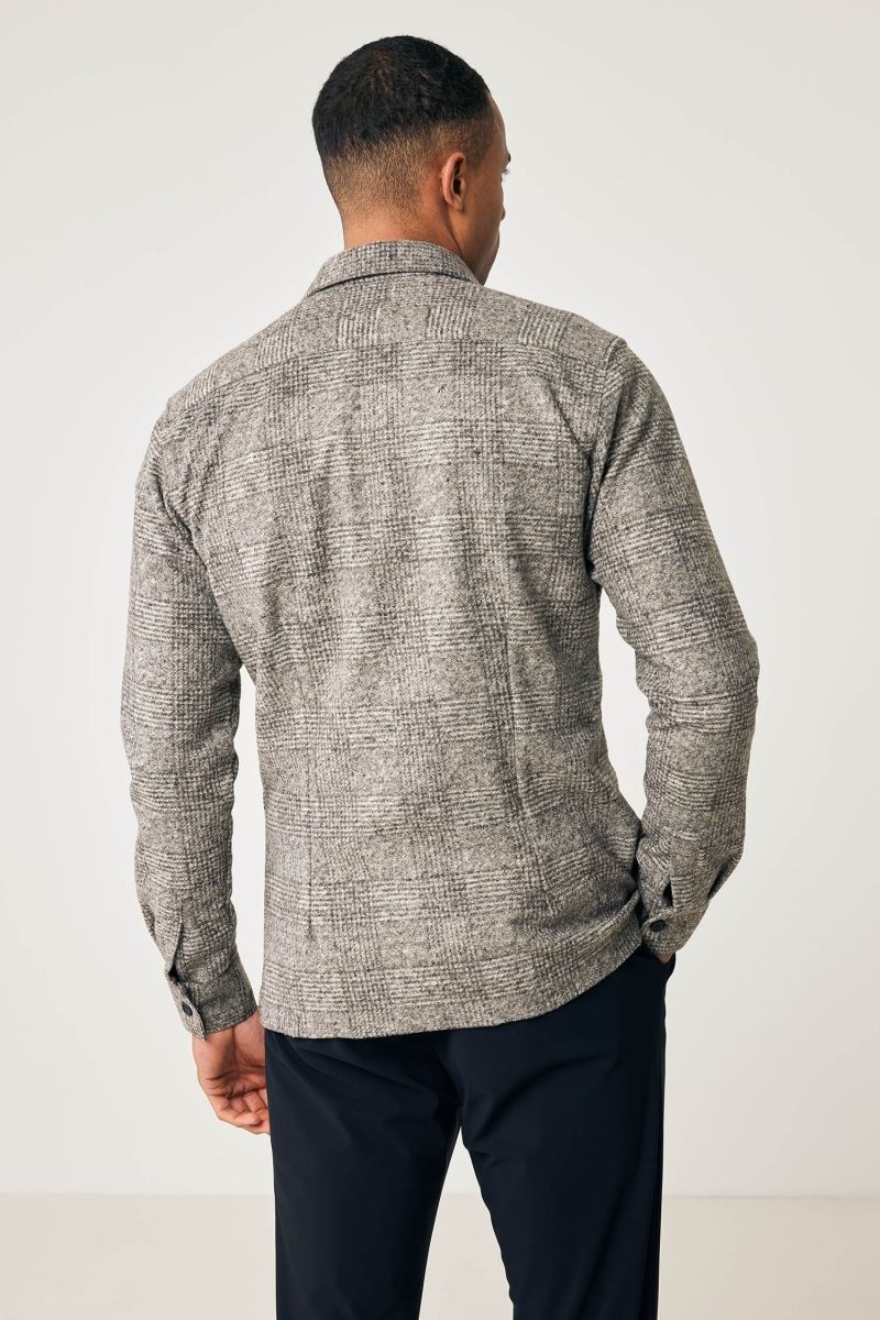 Overshirt stars bruin geruit