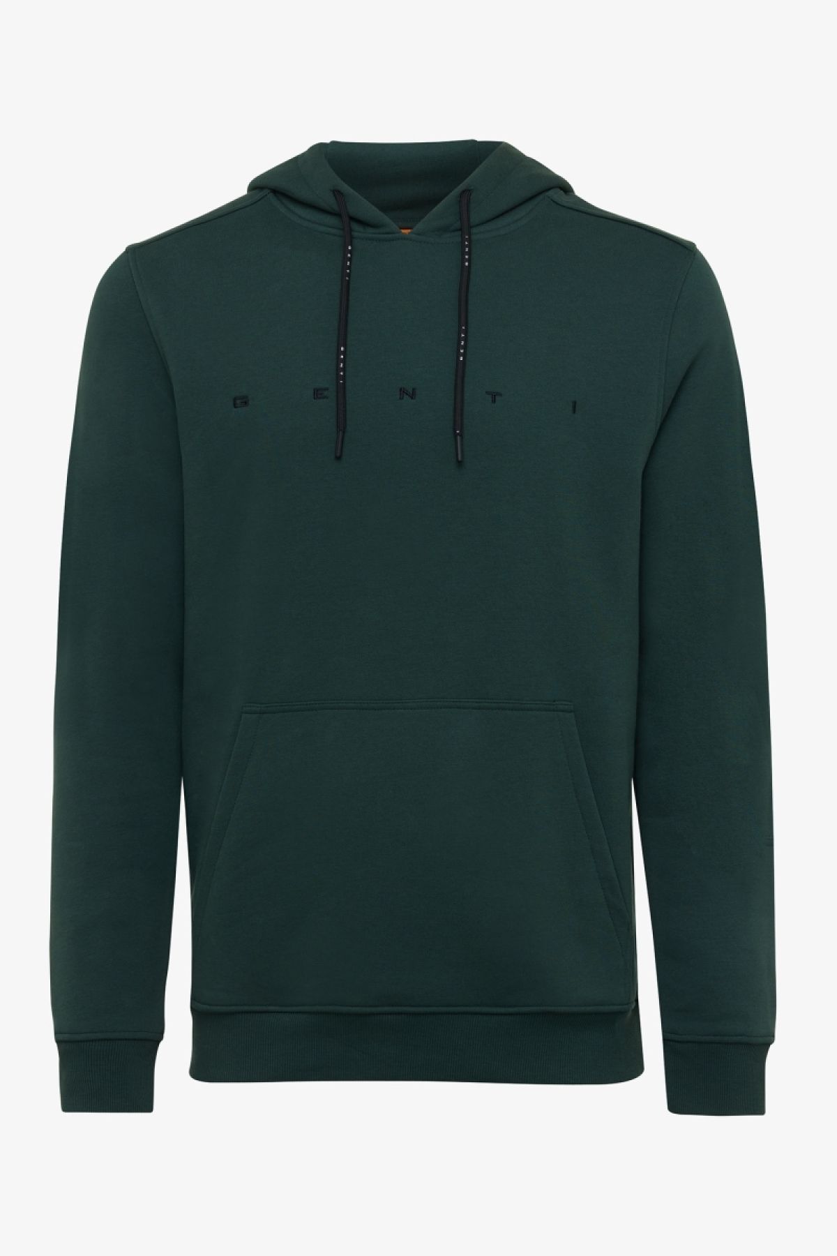 Logo hoodie donkergroen