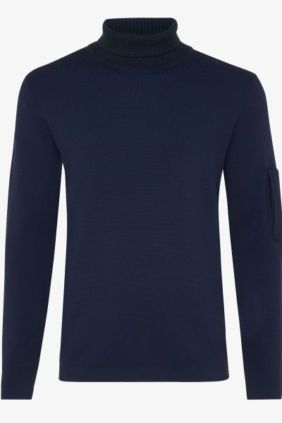 Cool dry heavy rollneck donkerblauw