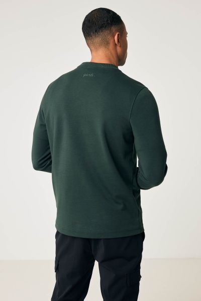 Pullover double face donkergroen