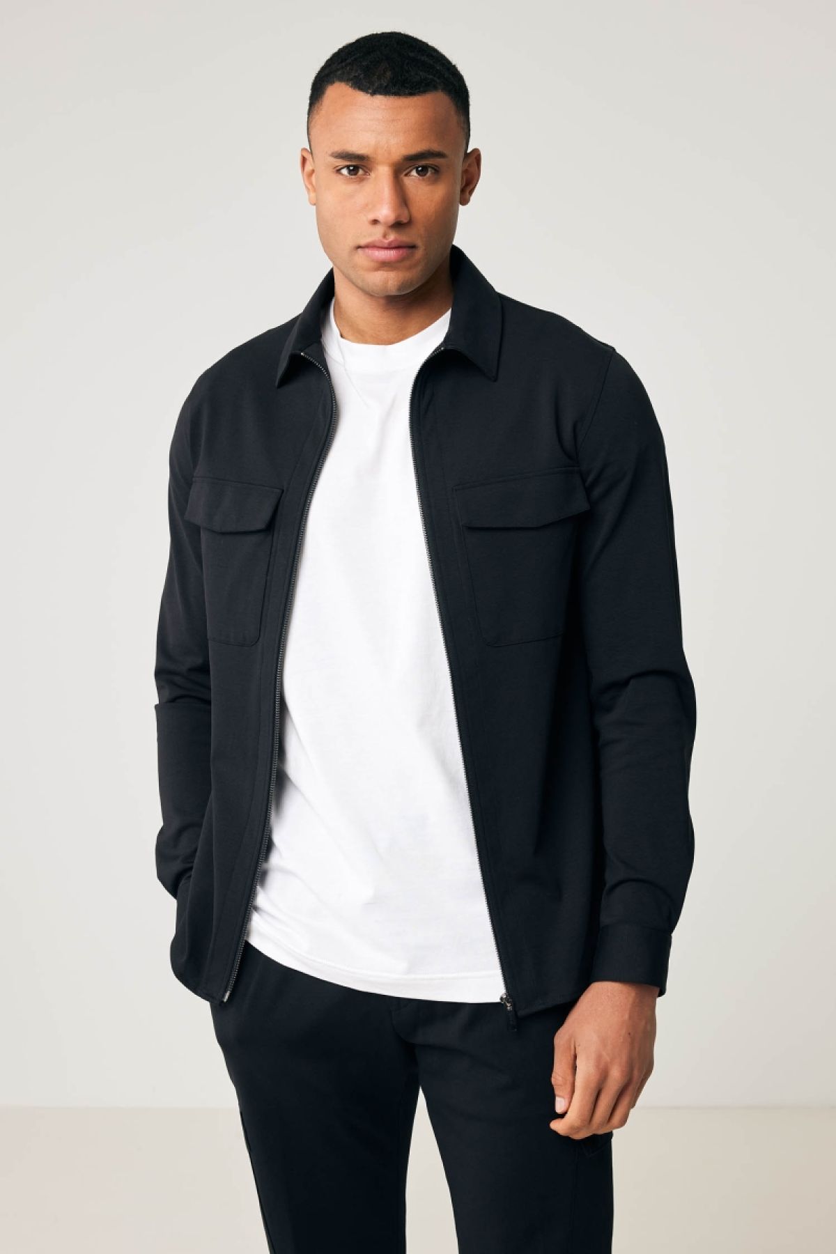 Overshirt oaks zwart