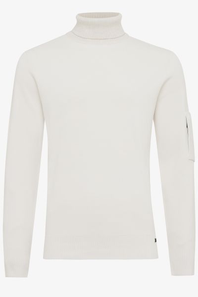 Cool dry heavy rollneck off-white