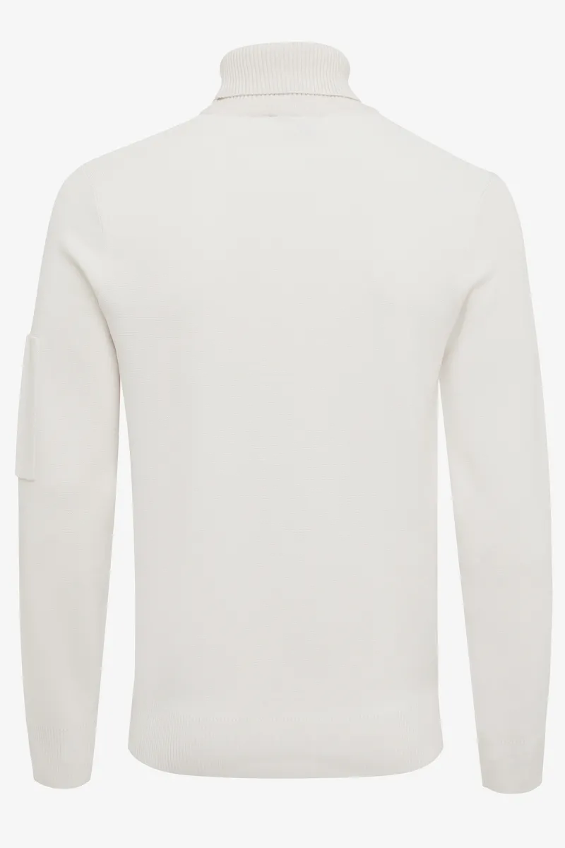 Cool dry heavy rollneck off-white