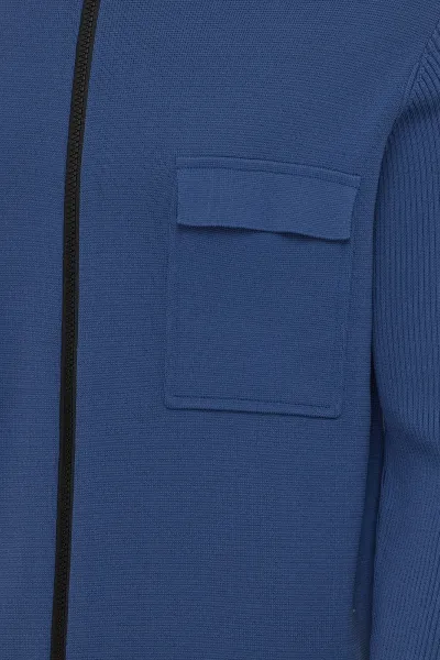 Cool dry cardigan zip blauw